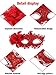 TOODOO 12 Pieces Half Mardi Gras Masquerade Mask Venetian Masks Set for Carnival Prom Ball Fancy Dress Party Supplies (Style 6)