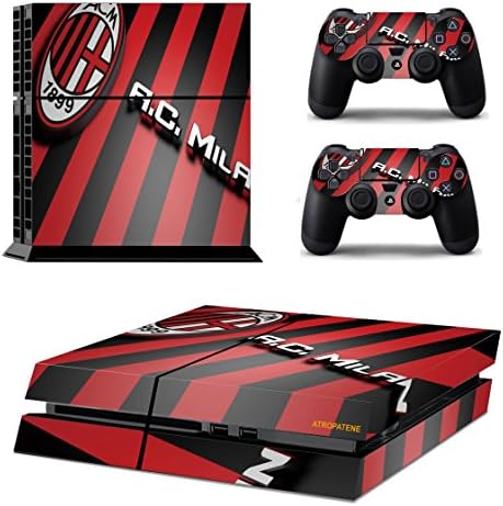 PS 4 Playstation 4 Console Skin & Remote Controllers Skin - Soccer Football Club Football Team - Milan