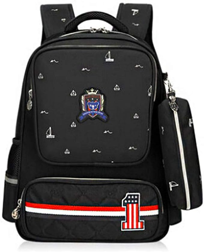 Cunno Schulrucksack-Set 3-teilig – Mit Lunchbox Und Federmäppchen, Wasserdichter Rucksack Für Teenager | Für Schule & Reisen