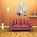 Wall Sticker doopootoo Beauty Beautiful Girl Head Modern Stylish Fashion Art Design Removable DIY Acrylic 3D Mirror Wall Decal Wall Sticker for Bedroom Sitting Room Home Decoration