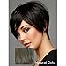 VRZ Silky Full Straight Human Hair Wigs Short Wigs with Bang Natural Color (1613)