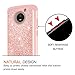Moto E4 Case (USA Version) (Not Fit Moto E4 Plus) w/ Tempered Glass Screen Protector [2 Pack],LeYi Glitter Girls Women Heavy Duty Shockproof Protective Phone Case for Motorola E (4th Gen) TP Rose Gold