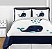 Sweet Jojo Designs Wall Hanging Decor Accessories for Blue Whale Collection