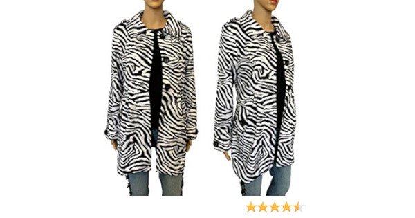 zebra print trench coat
