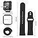 Fitbit Blaze Bands 3 in 1 Watch Wristband Strap Soft Silicone Replacement Protective Case Frame with Screen Protector Smart Fitness Watch Bracelet for Men Women Black