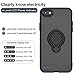Olixm Battery Case for iPhone 6/6s/7/8 6000mAh Portable Charging Case Rechargeable Extended Battery Pack with Car Holder Magnet Kickstand Lightning Cable Input Mode (4.7 Inch) - Black