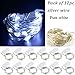LRCXL Pack of 12 LED Battery Operated Wedding Lights 20 Micro Starry LEDs on Silver Wire,6.5 Ft (2m) for Graduation Party Favors Rustic Wedding Centerpiece or Table Decorations (Pure White)