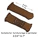 TEKEFT 24pcs/Pack Chair Protectors,Furniture Protectors with Non Slip Strips Inside Chair Leg Floor Protectors,Anti Skid Chair Socks for Hardwood Floors (Brown)