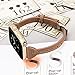 Wearlizer Slim Rivet Leather Compatible with Apple Watch Bands 38mm 40mm 41mm 42mm 44mm 45mm 46mm 49mm Women Men Dressy Thin Strap Wristbands Bracelet for iWatch Series 10 9 8 Ultra SE 7 6 5 4 3 2 1