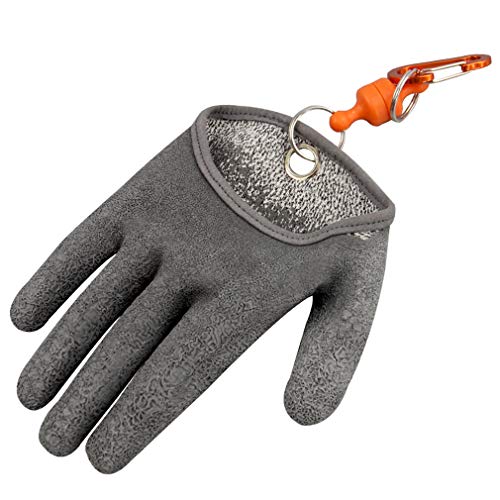 Angelhandschuh mit Magnethaken, schnittfest, wasserdicht, rutschfest, für Fischer, links – Bild 4