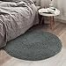 MAYSHINE Round Area Rug Set for Bathroom | Soft Plush Chenille Bath Mat, Water Absorbent Non-Slip Bathroom Rug | Washable Shag Carpet for Shower, Bedroom, or Home Décor | 36