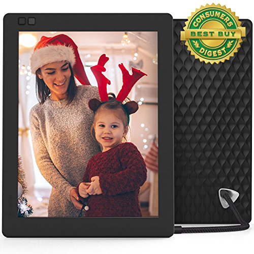 Nixplay Seed 10 Inch WiFi Cloud Digital Photo Frame with IPS Display, iPhone & Android App, Free 10GB Online Storage and Motion Sensor (Black)