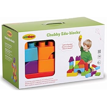 Edushape Chubby Edu-Blocks, 36 Piece