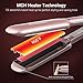 Ovonni Infrared Ionic Hair Straightener, Dual Voltage 2 inch Wide Plate Ceramic Tourmaline Flat Iron, Professional LCD Digital Display Auto Shut Off Straightener Iron for Restoring Damaged Hair (Gold)thumb 3