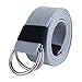 JINIU Men’s Canvas Belt With Double D- Ring Buckle Military Adjustable 1.5