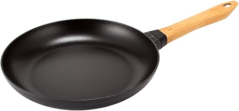 Amazon ストウブ Staub ウッドハンドル フライパン 28cm Nueva Sarten Mango De Madera Redonda ホーロー キッチン用品 953 ブラック Black 新生活 並行輸入品 グリルパン オンライン通販