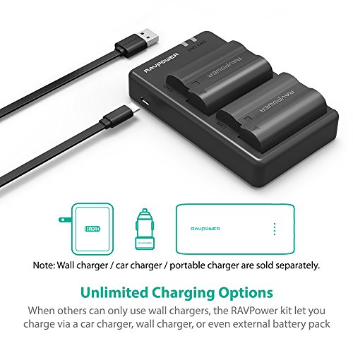 3 EN+EL15+RAVPower+Battery+Versatile+Charging