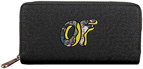 Mbog Odd Future Logo Clutch Leather Long Wallet Card Holder Purse