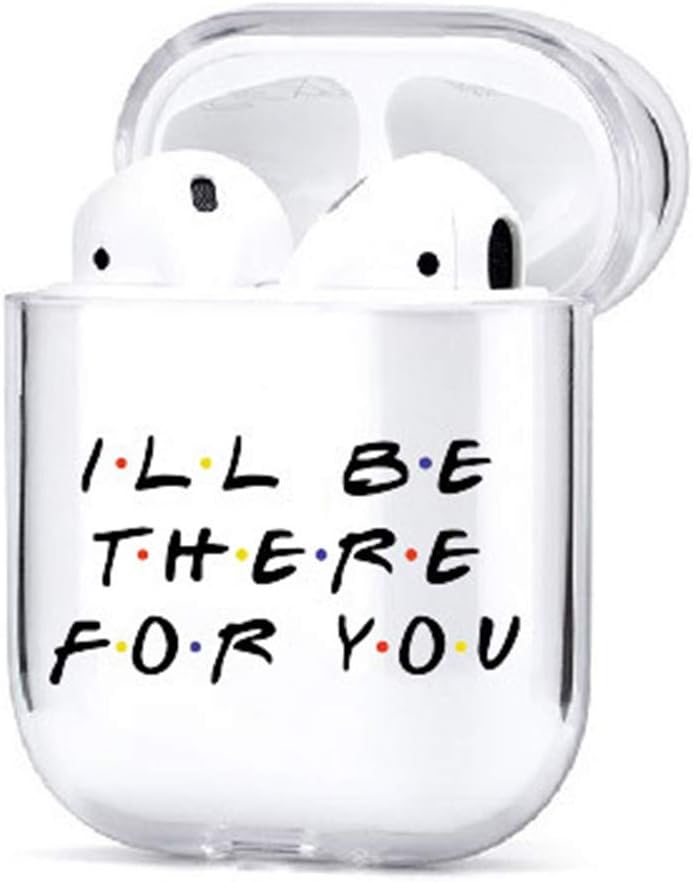 rolalo Friends TV Show Airpods 1&2 Case, Cute 3D Cartoon Character Silicone Airpod Cover Protective Shockproof Case Cover for Kids Teens(H06)