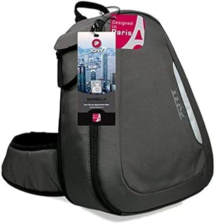 Port Designs Mochila Marbella compacta y giratoria de fácil acceso para cámaras réflex digitales (compatible con todas las marcas, incluidas: Canon, ...