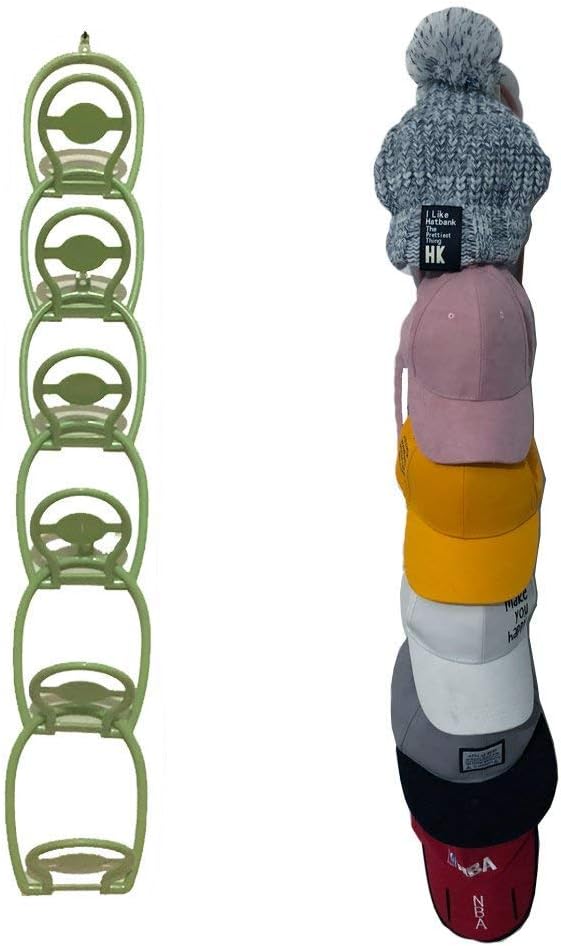 YesDone Hat Rack,6 Pack/Set Wall Mounted Cap Hanger Door Coat Holder
