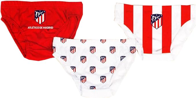 Pack 3 Slip Atletico de Madrid 4-10 Años (8 años): Amazon.es: Ropa ...