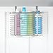 InterDesign Axis Over the Cabinet Kitchen Storage Organizer Basket for Aluminum Foil, Sandwich Bags, Cleaning Supplies - Medium, Silver