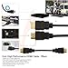CableVantage HDMI 30ft Cable Cord with Ethernet Gold Plated/Male to Male for PC PS4 Xbox High Speed HDMI 30FT Cable with Ethernet Supports 3D & Audio Return Full HD 1080P