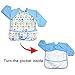 Luxja Baby Waterproof Sleeved Bib, Long Sleeve Bib for Toddler (6-24 Months), Cute Owl
