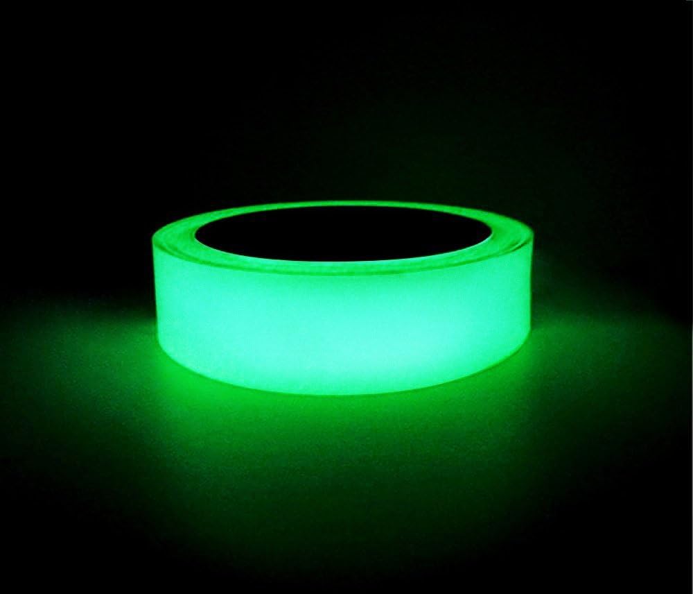 Luminous Tape, Proboths 1 Roll Removable 16 ft Length X 1.2 in Width Safety Photoluminescent Home Decor Tape Glow in The Darkness Sticker