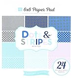 Echo Park Paper Company Dots & Stripes Winter 6 x 6 Paper Pad