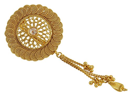 MUCHMORE Unique Gold Plated Indian Hair Pin Hair Clip Hair Jewelry For Women's