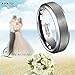 Tungsten Ring Mens Wedding Band 4mm/6mm/8mm Black/Rose Gold Plated Matte Finish Brushed Polish/Beveled/Edge Comfort Fit