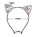 Glitter Cat Ears Headbands for Girl – AWAYTR 6Pcs Rhinestone Kitty Cats Hair Hoop Lace Cat Ears Hairband Hair Accessories for Girls (6PC)