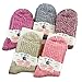 Women 5 Pairs Winter Wool Cashmere Thick Warm Soft Casual Socks, One Size, Pure