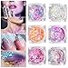 Chunky Body Glitter Holographic Gel Self-adhesive Cosmetic for Face Body Eye Hair Nail Crafts - Christmas Party Festival Carnival Makeup Temporary Tattoos, No Need Glue