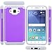 For Samsung Galaxy J7 (2015 Version) Case, LK [Shock Absorption] Drop Protection Hybrid Armor Defender Protective Case Cover (Violet)