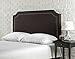 Zinus Upholstered Nailhead Detailed Headboard, Full/Queen, Dark Brown