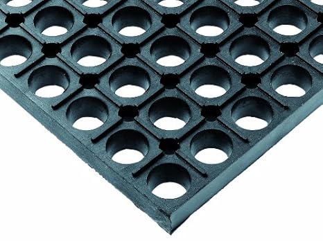 Wearwell 477.78x3x30GRSBK WorkSafe Anti-Müdigkeits-Matte, fettabweisend, strapazierfähig, 91 cm x 76 cm, schwarz