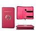 Lovie Style Adventure Port - Fuchsia Unisex Phone Charging Passport Holder with Removable Power Bank