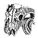 Men's Vintage Gothic Stainless Steel Rings Worship Baphomet Ram Sheep Goat Head Horn Biker Rings Halloween Gifts Size 7-13