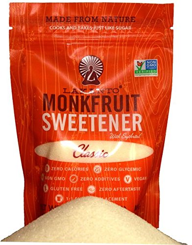 Lakanto "Classic"  Monkfruit Natural Sweetener, 8.29 Oz (235 g), Pack of 2