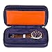 Riun Ex Blue Leather Watch Storage Box - Dual Watch Holder And Organizer - Great Travel Case Display For Your Luxury Watches.