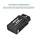 ELECLOVER Konnwei Bluetooth OBDII Scan Tool for Android Devices with 3 Inches Extension Flat Ribbon Cable (15 Years OBD Scan Tool Manufacturing Experience)