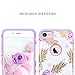 Pineapple iPhone 8 Case,iPhone 7 Case,Fingic Ultra Slim Floral Pineapple Cover Hard PC Soft Rubber Anti-Scratch Shockproof Protective Skin Cover for iPhone 7/iPhone 8,Flower Pineapple/Purple
