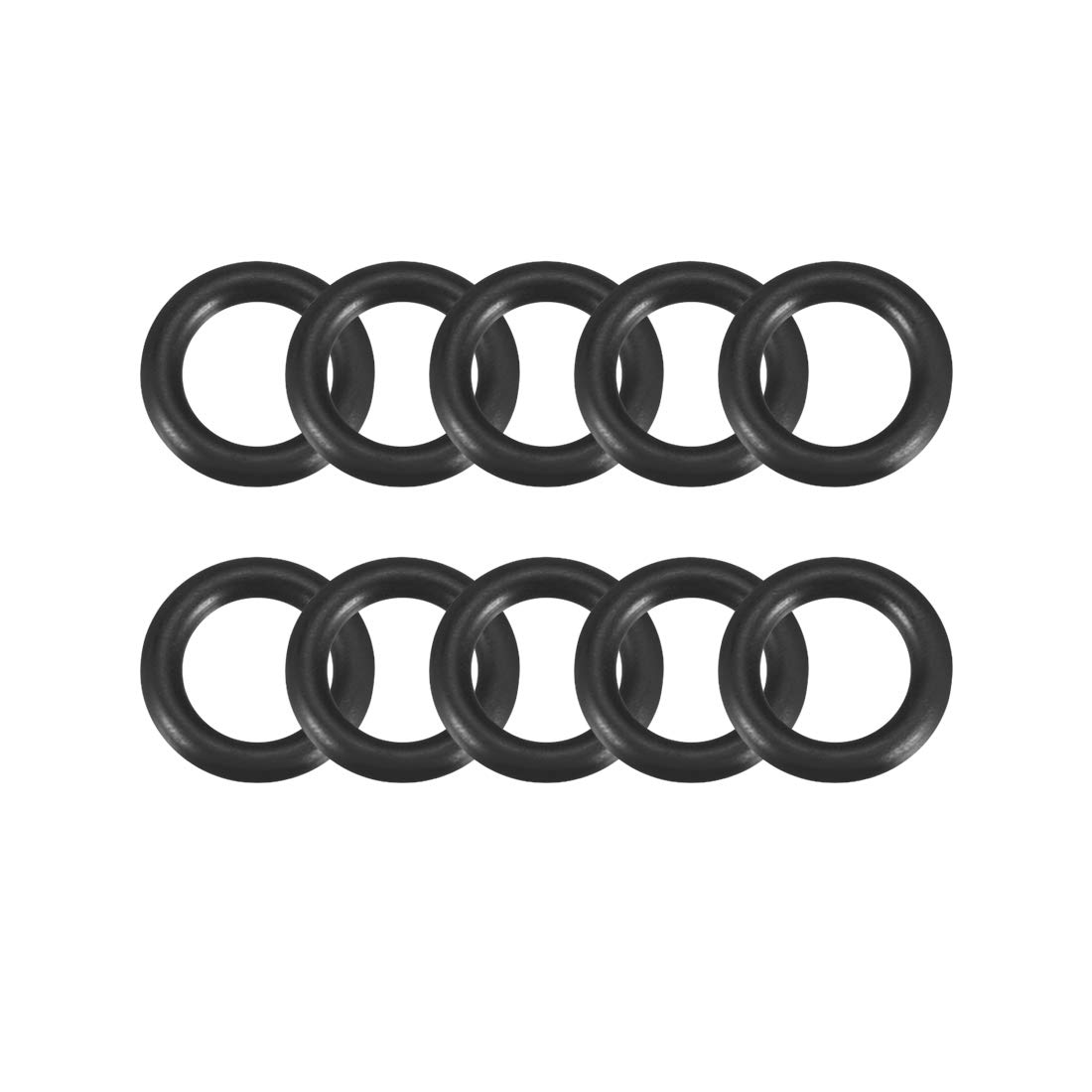 sourcing map Nitrile Rubber O-Rings 11mm OD 7mm ID 2mm Width, Metric Sealing Gasket for Automotive Machine Plumbing, Pack of 12