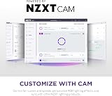 NZXT F140 RGB Core 140mm Hub-Wired RGB Fan 8 LEDs PWM CAM White view 7