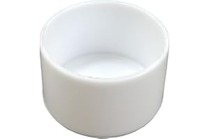 Shepherd Hardware 9744 Leg Tips 1-1/8-Inch Plastic Leg Chair Caps, 4-Pack, White