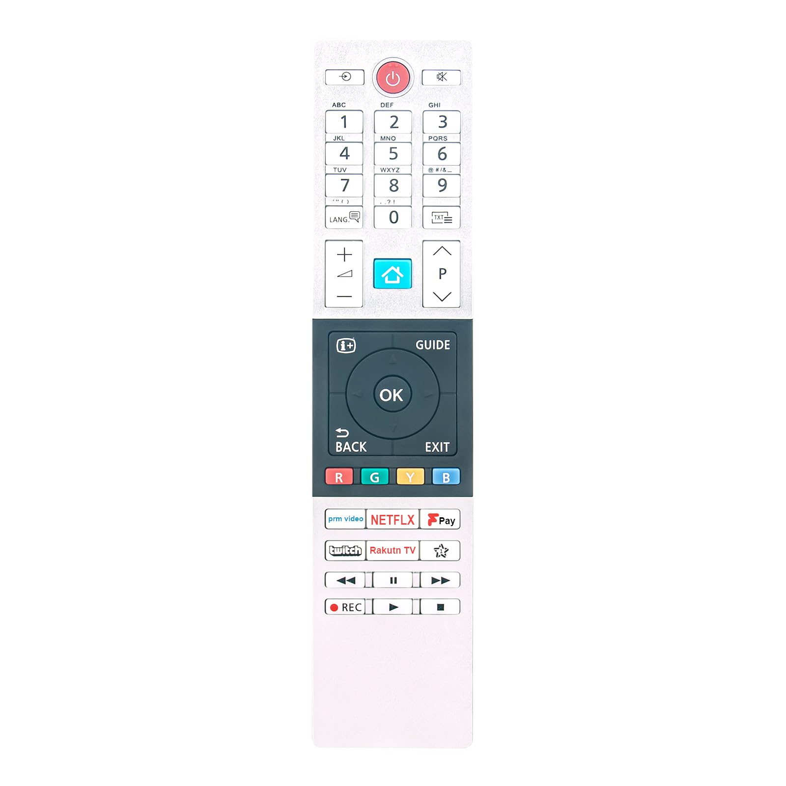 AULCMEET CT-8560 RC45150 Replacement Remote Control Compatible with Toshiba 4K OLED Smart TV 32LK3C63DB 43UK3C63DB 50UK3C63DB 55UK3C63DB 65UK4D63DB