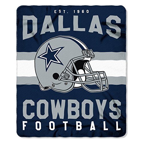 Officially Licensed NFL Dallas Cowboys "Singular" Printed Fleece Throw